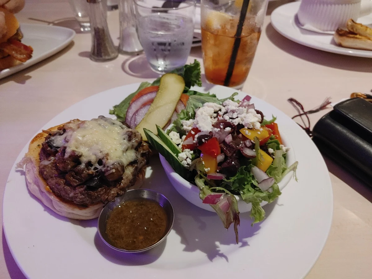 Funghi Burger with House Salad