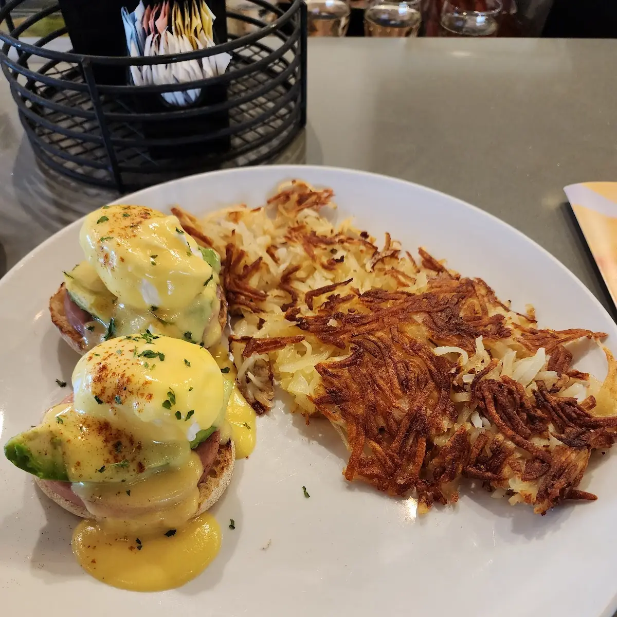 Smoked Salmon Eggs Benedict Hash