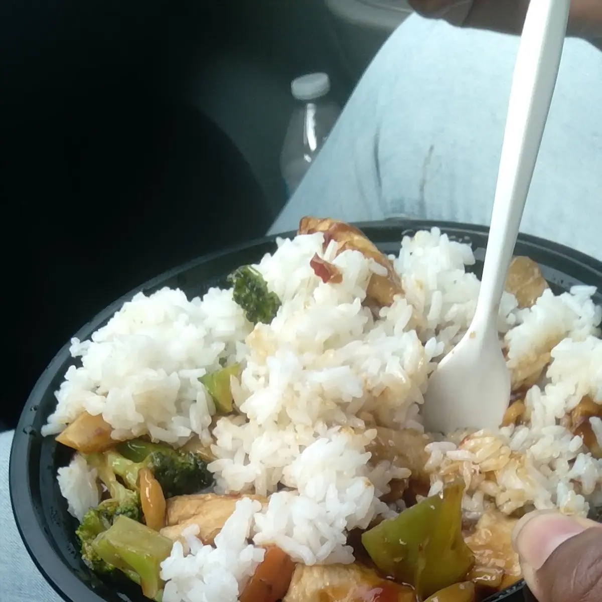 Hunan Chicken with White Rice