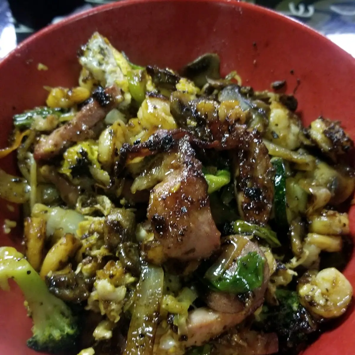Broccoli with Seafood Stir Fry Vegetables