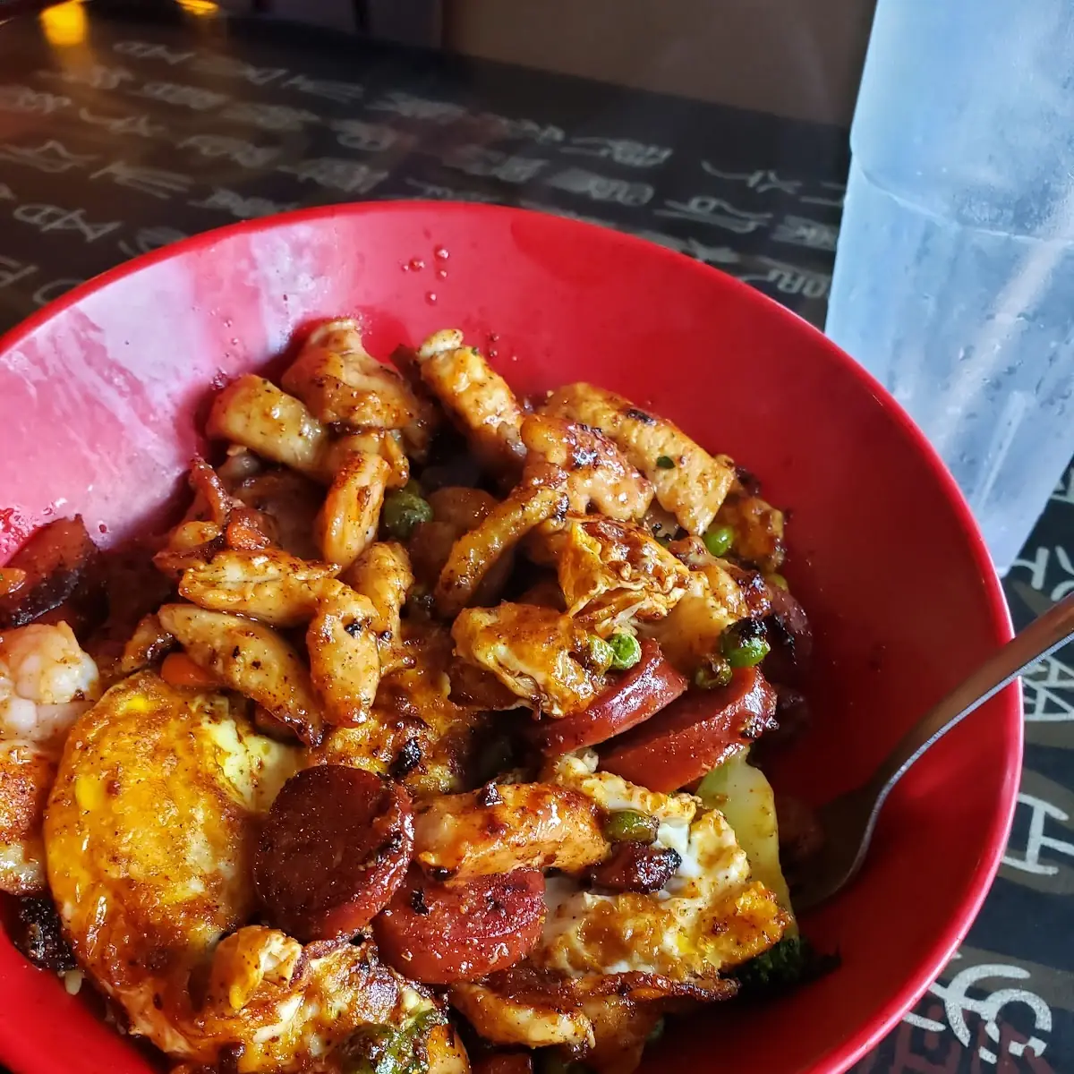 Hibachi Shrimp Fried Rice and Peas