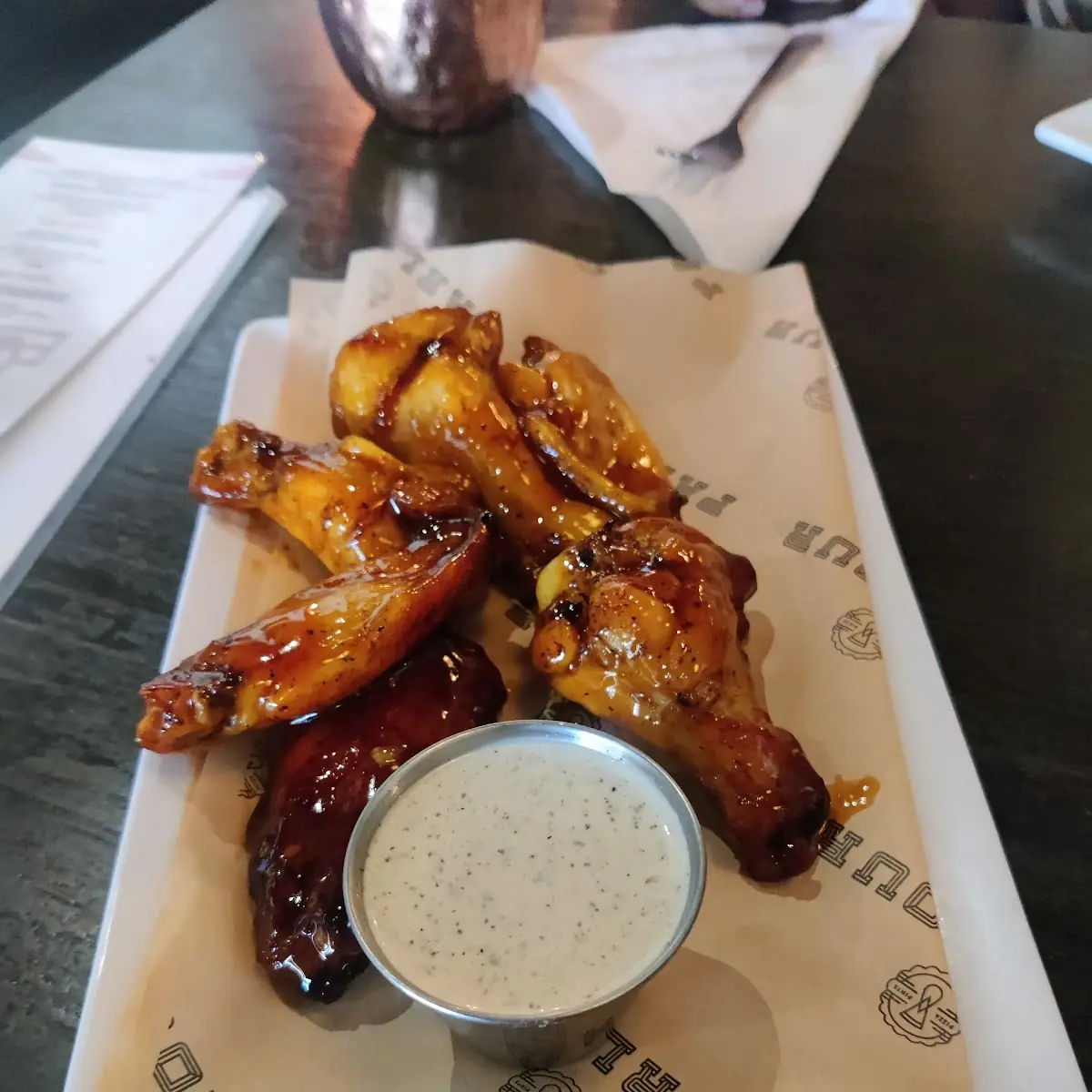 Sriracha Bourbon Chicken Wings