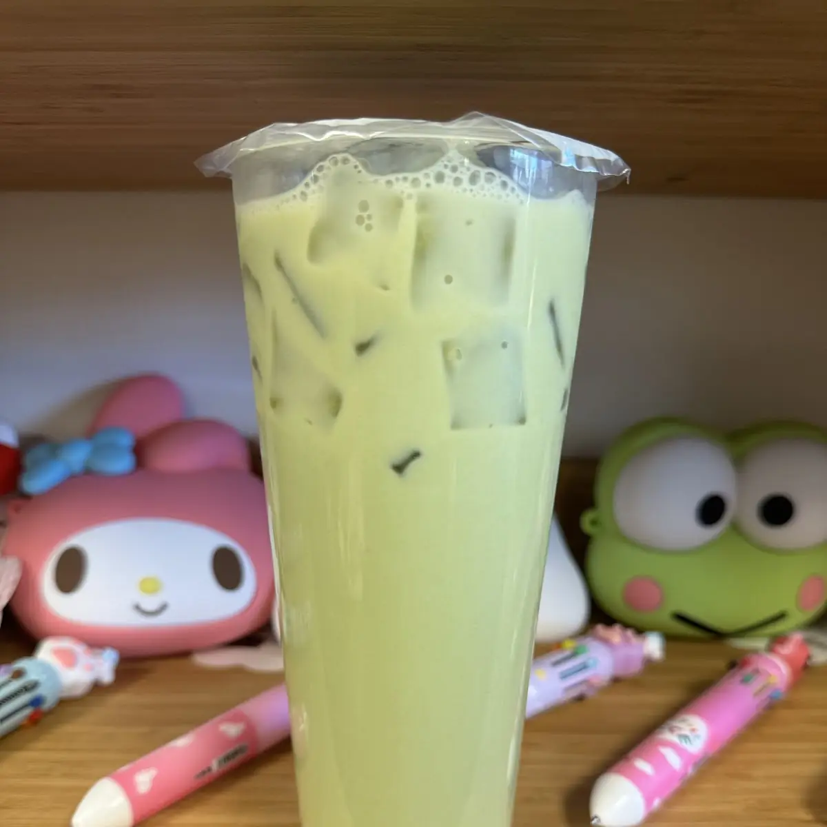 Iced Matcha with Milk Tea