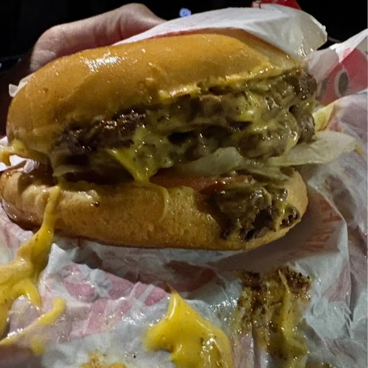 Double Cheeseburger with Melted Cheese