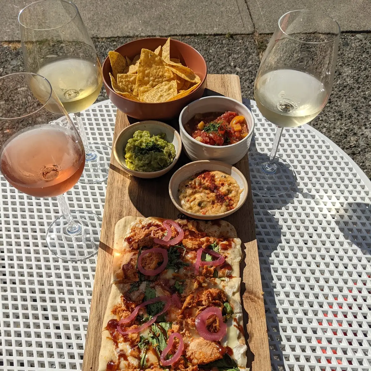Flat Bread and Guac and Chips, Revive Boutique Bistro
