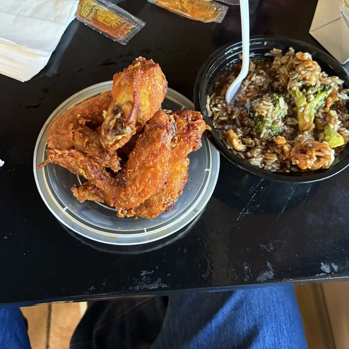 Chicken Wings Chicken and Broccoli Steamed Rice