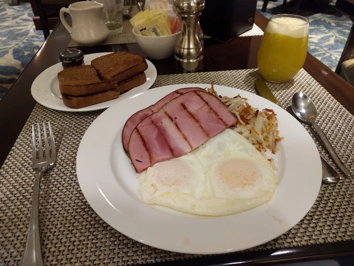 Ham Eggs Hash Browns Toast