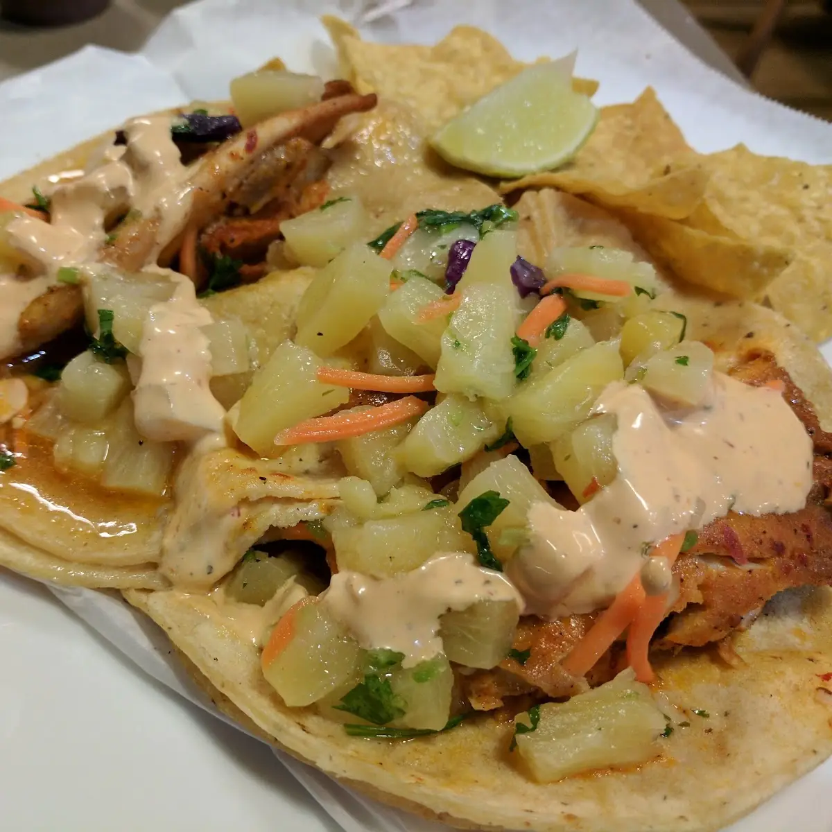 Grilled Chicken Tostada Salad