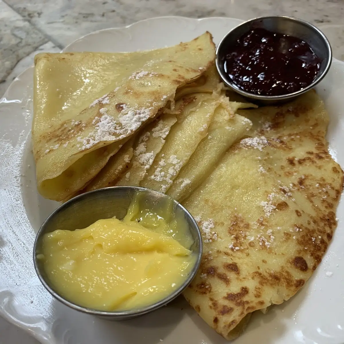 Swedish Pancakes with Lemon Curd