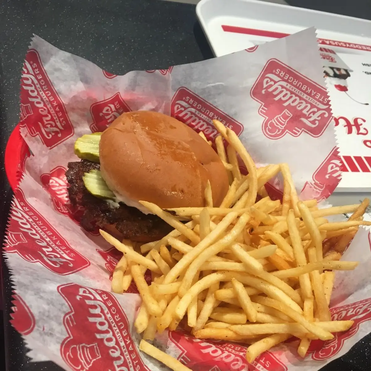 Double Bacon Burger with Fries