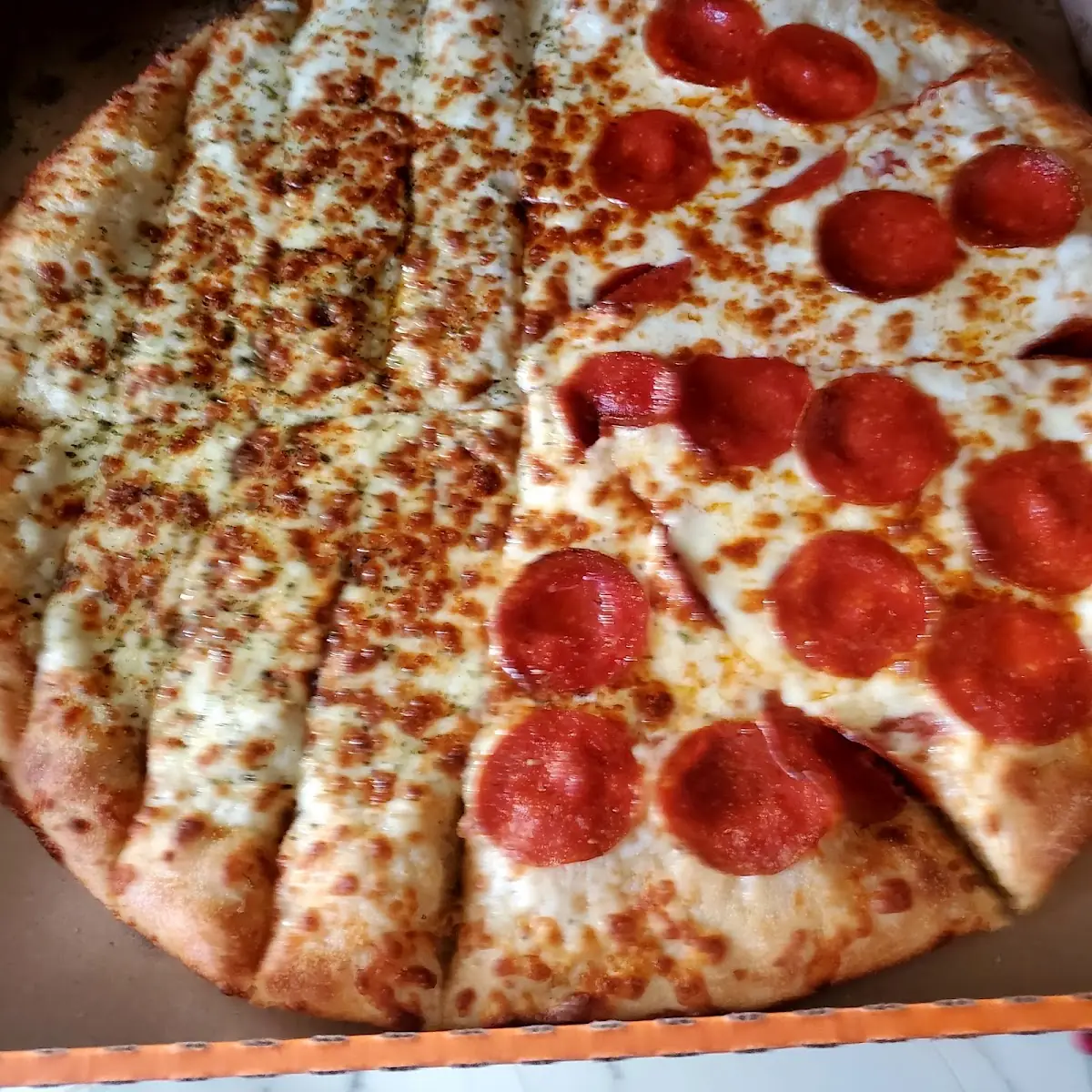 Garlic Bread Sticks N Pepperoni Cheese