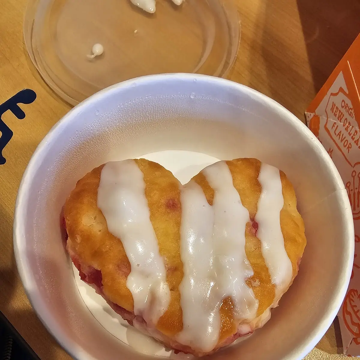 Heart Shaped Strawberry Biscuit