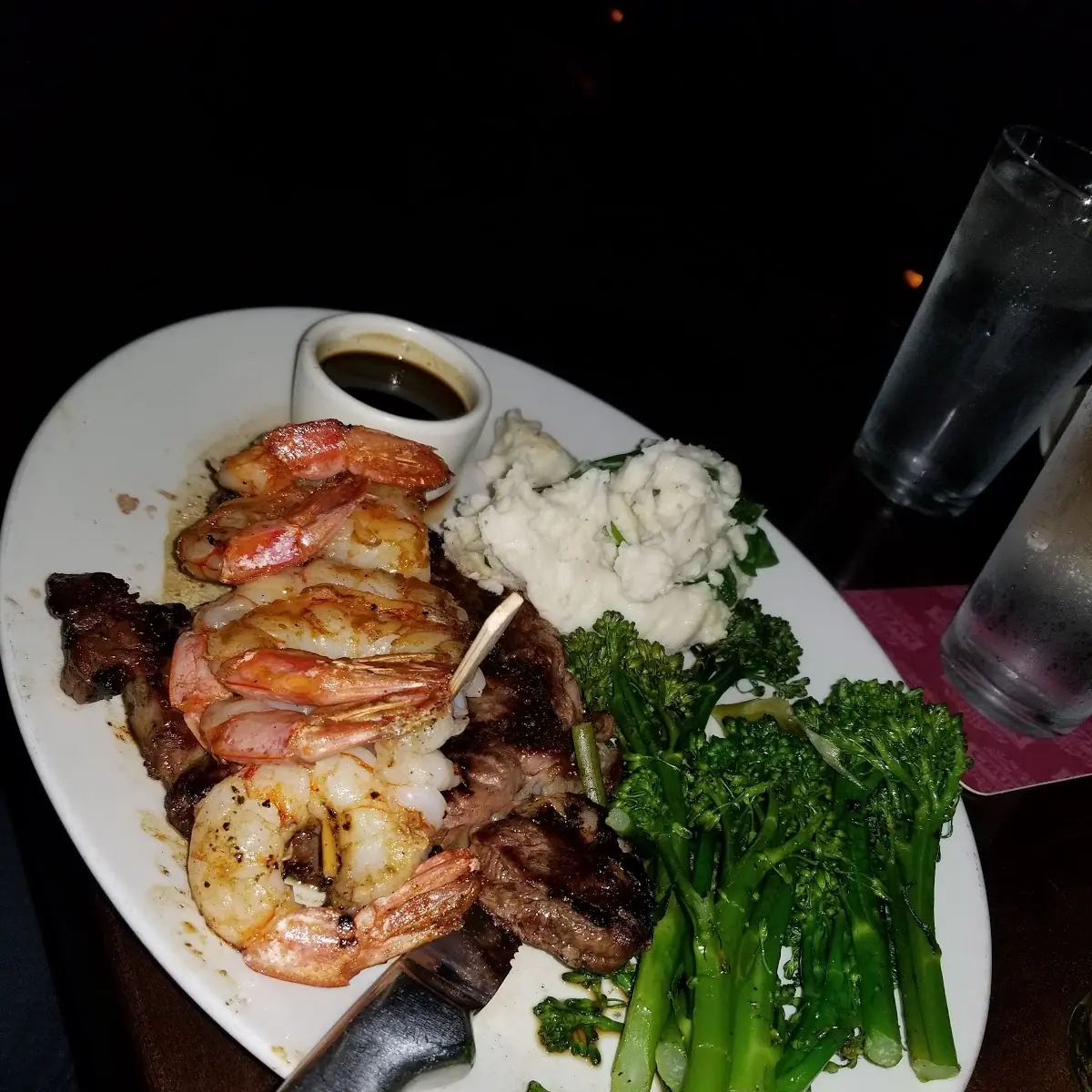 Rib Eye & Shrimp