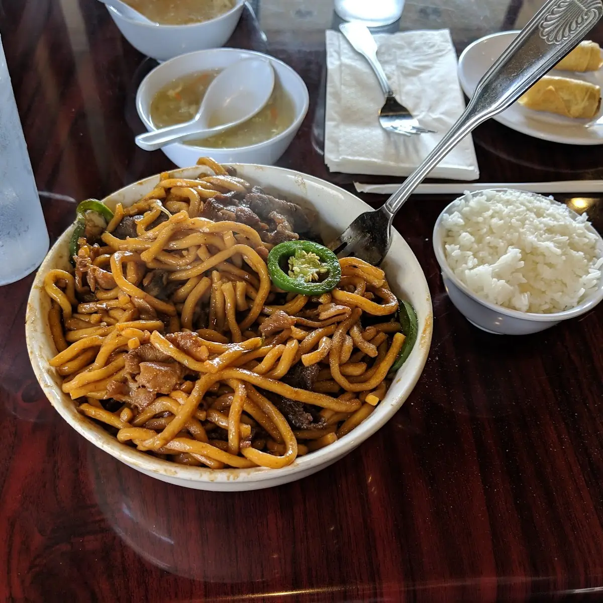 Beef Noodle Bowl with Veggies