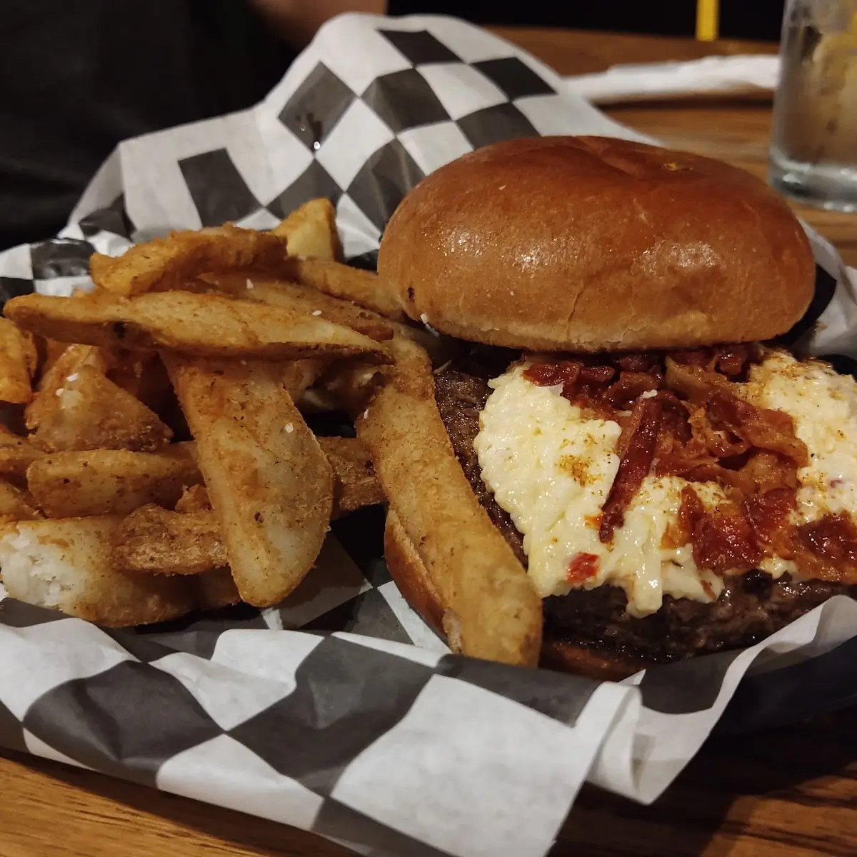 Beer Cheese Burger Rip Burger
