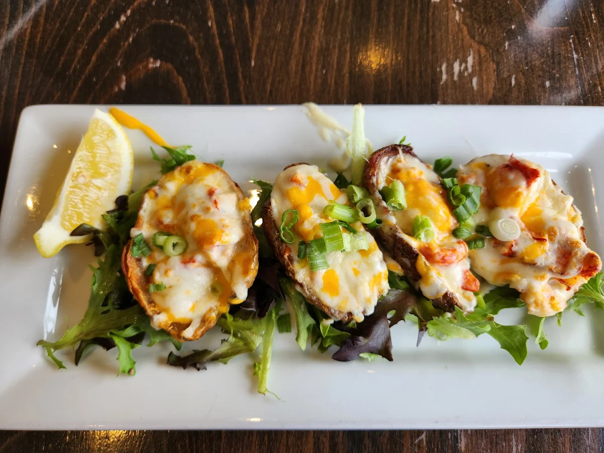 Lobster Stuffed Potato Skins, Lily's