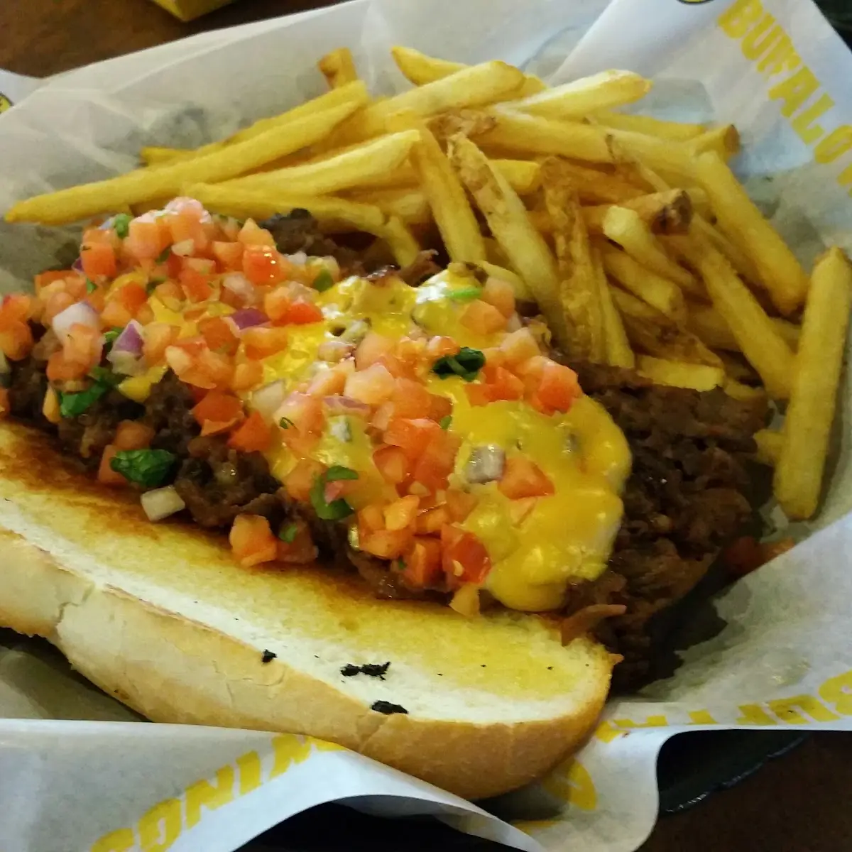 Philly Cheesesteak and Fries