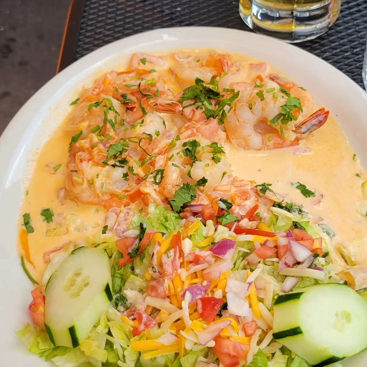 Camarones En Crema