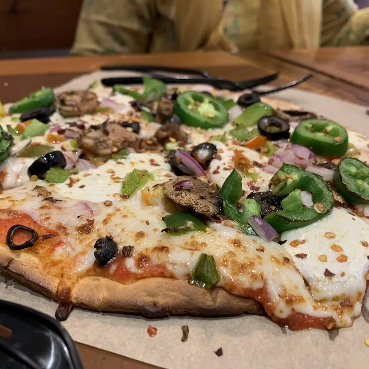 Custom Veggie Pizza with Cauliflower Crust