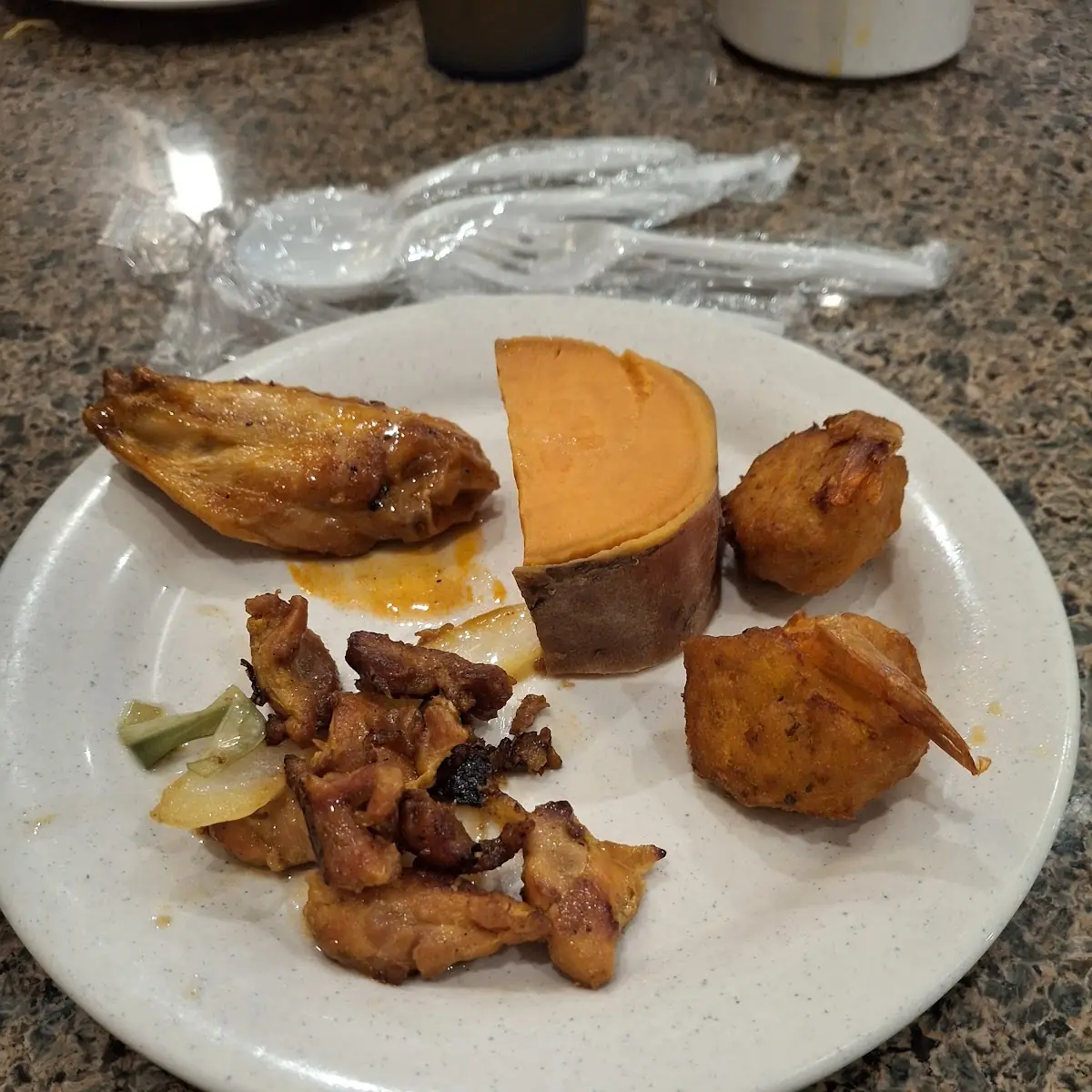 BBQ Chicken Spring Roll Shrimps