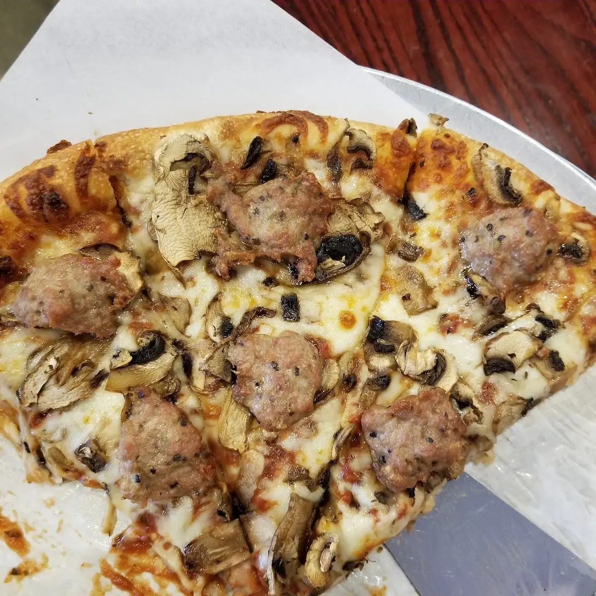 Sausage Mushroom Pizza