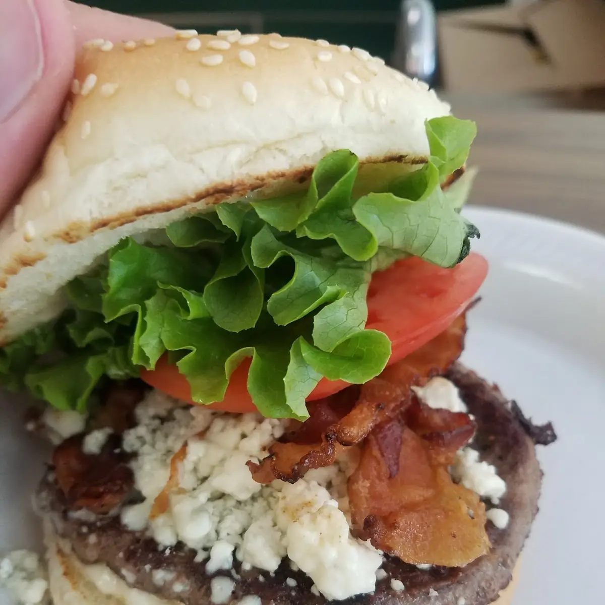 Bacon and Bleu Cheese Burger