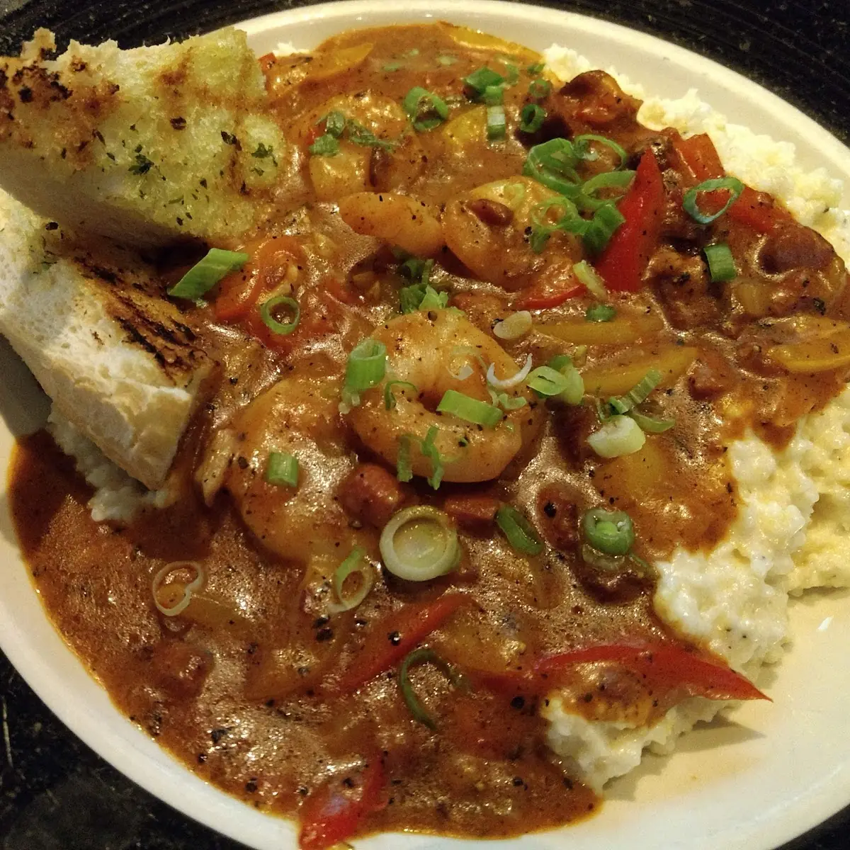 Smoked Meatloaf Shrimp & Grits