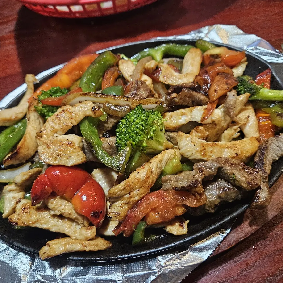 Chicken and Beef Fajitas