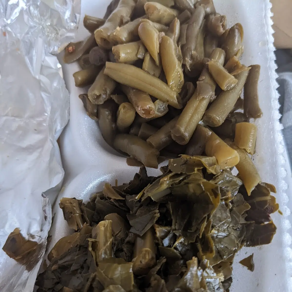 Collard Greens and Green Beans