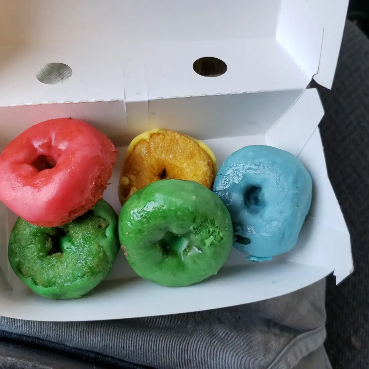 Fruity Pebbles Mini Donuts