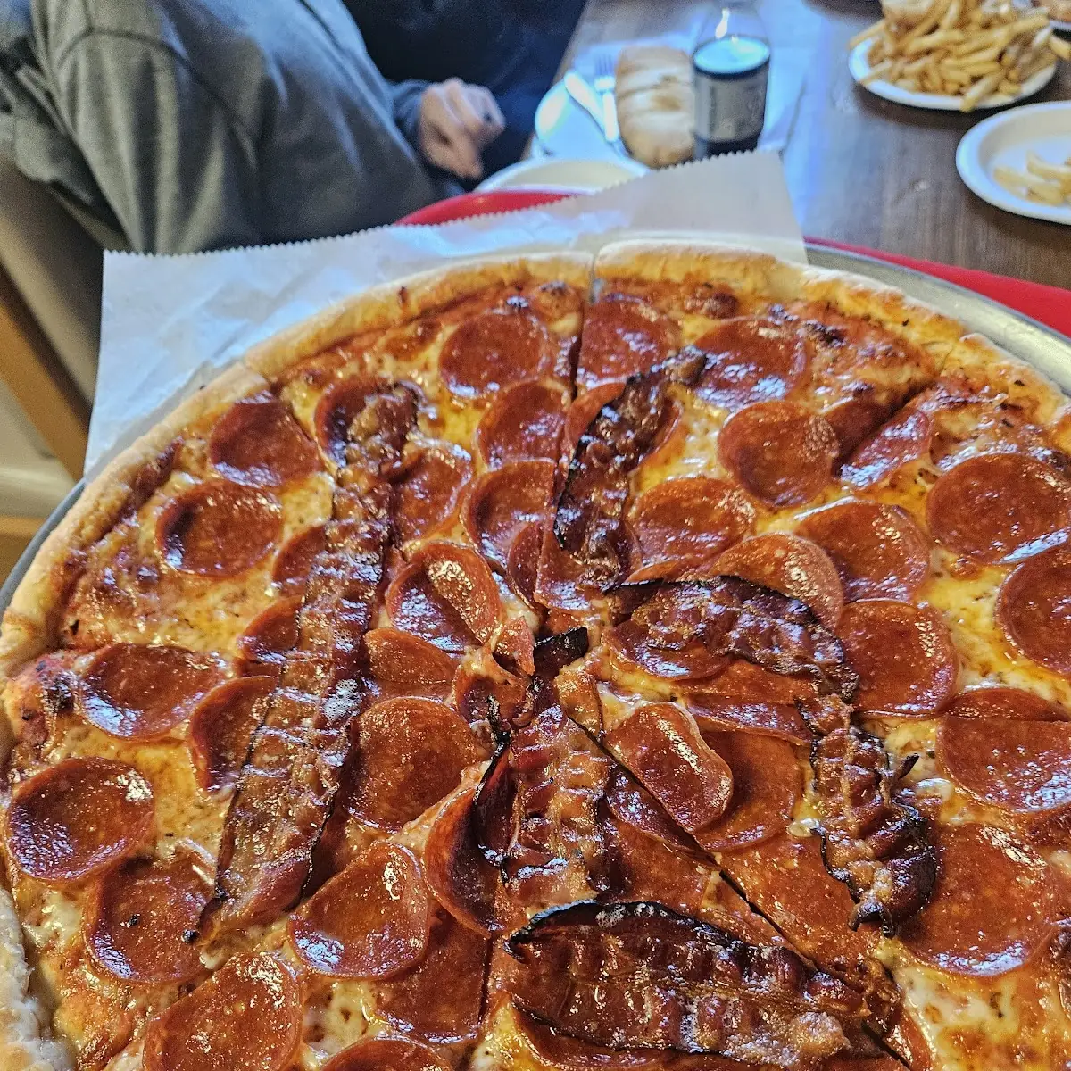 Pepperoni and Bacon Pizza