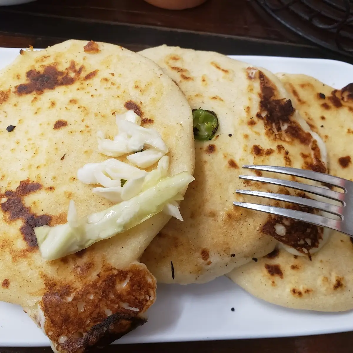 Rajas Y Queso Pupusas