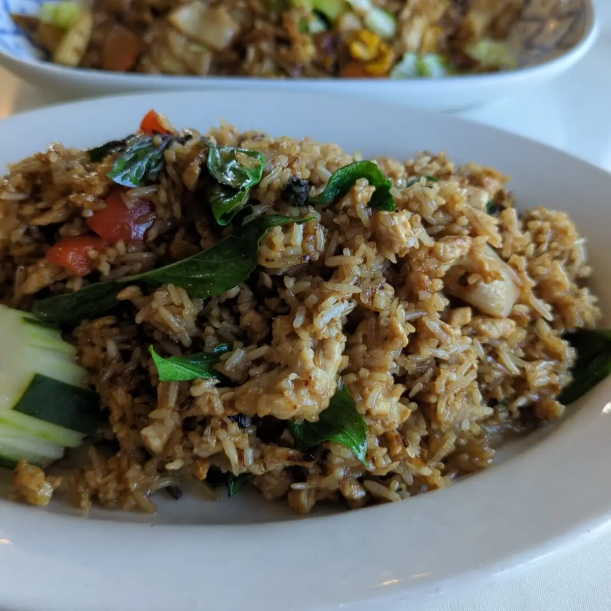 Basil Fried Rice with Chicken
