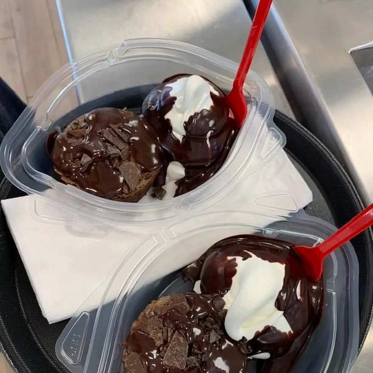 Triple Chocolate Brownie á La Mode