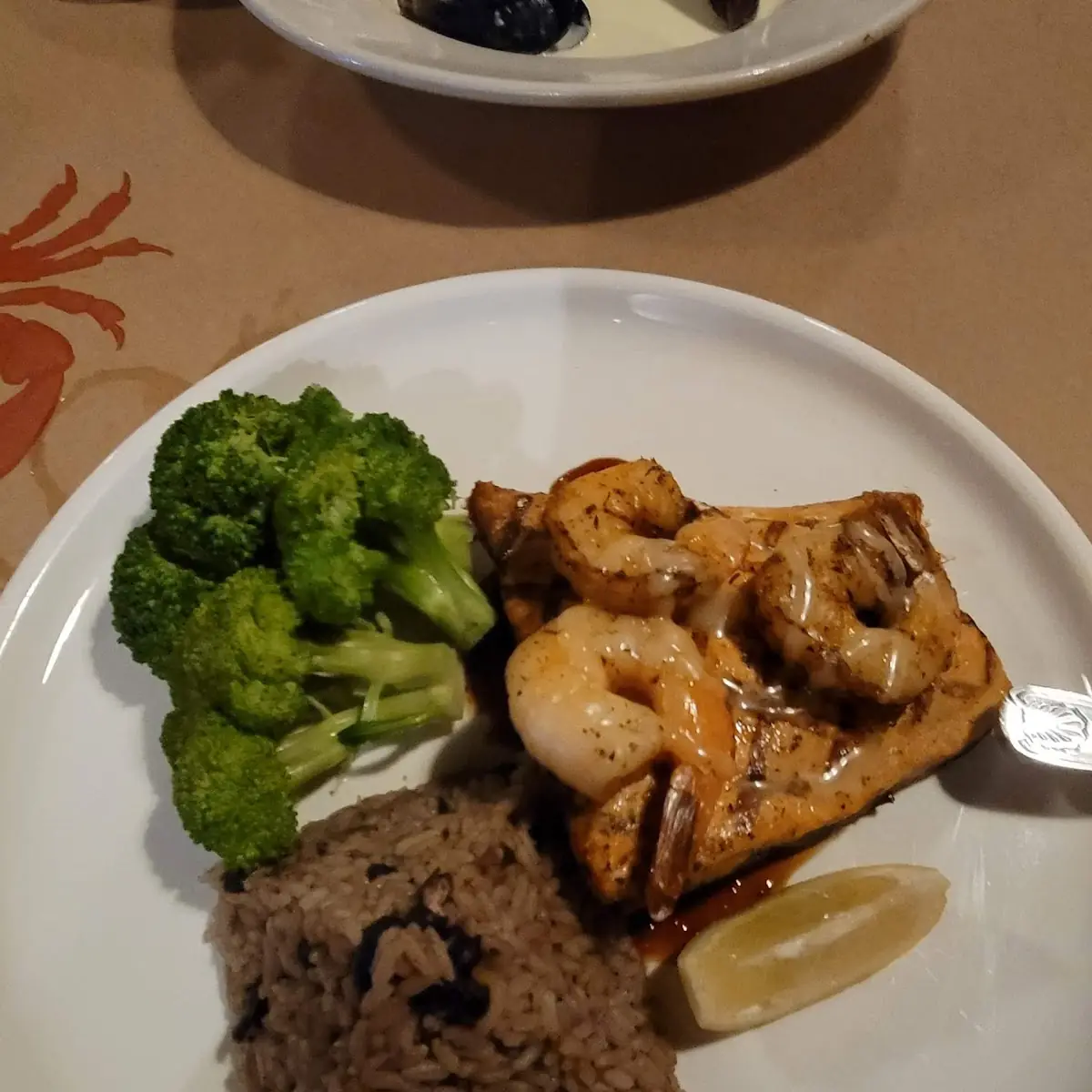 Grilled Salmon and Shrimp