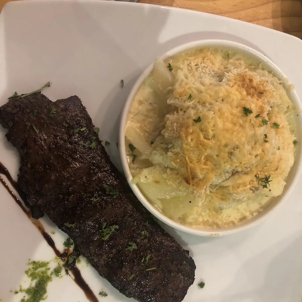 Churrasco Con Papas a La Crema