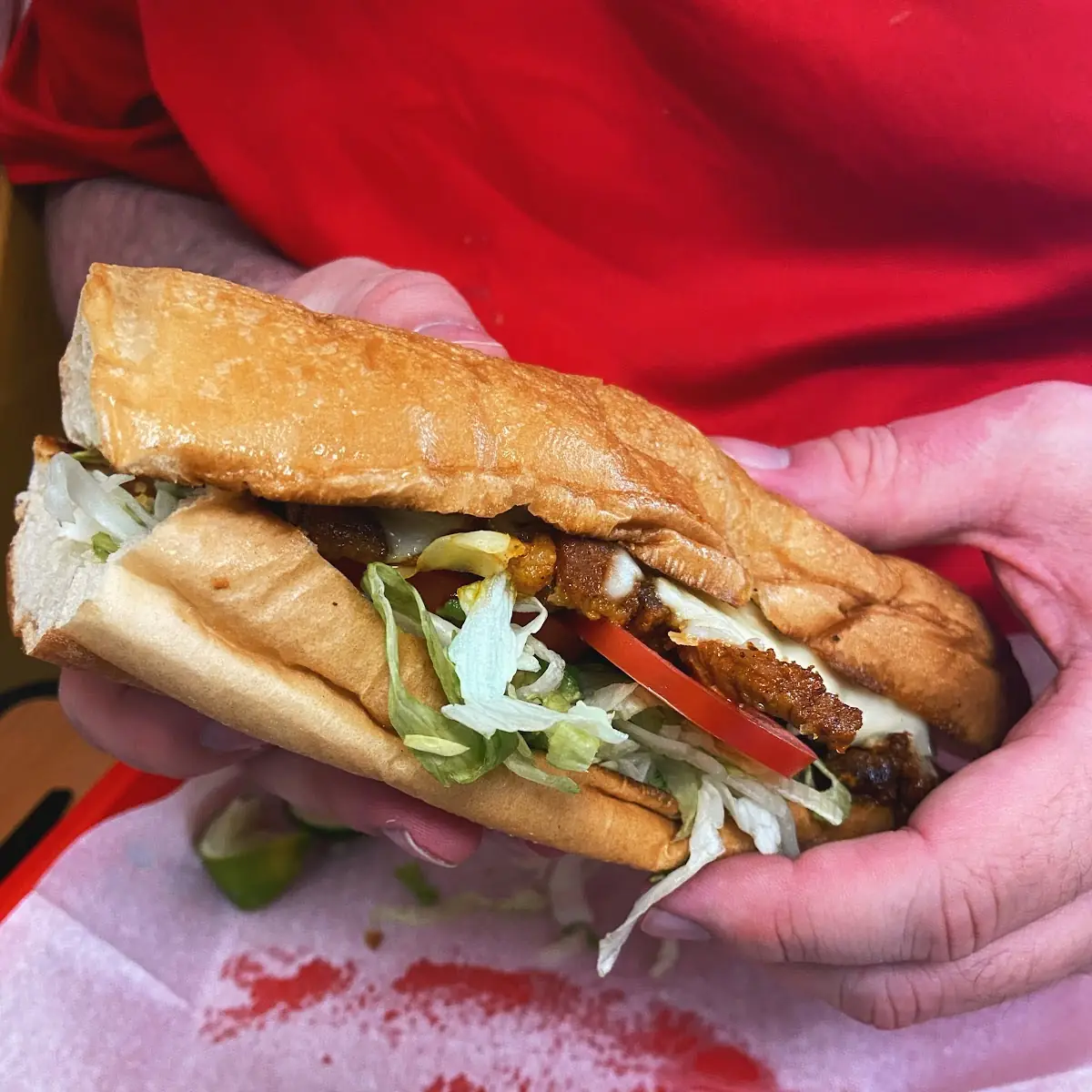 In a Toasted Sub Sandwich Bun