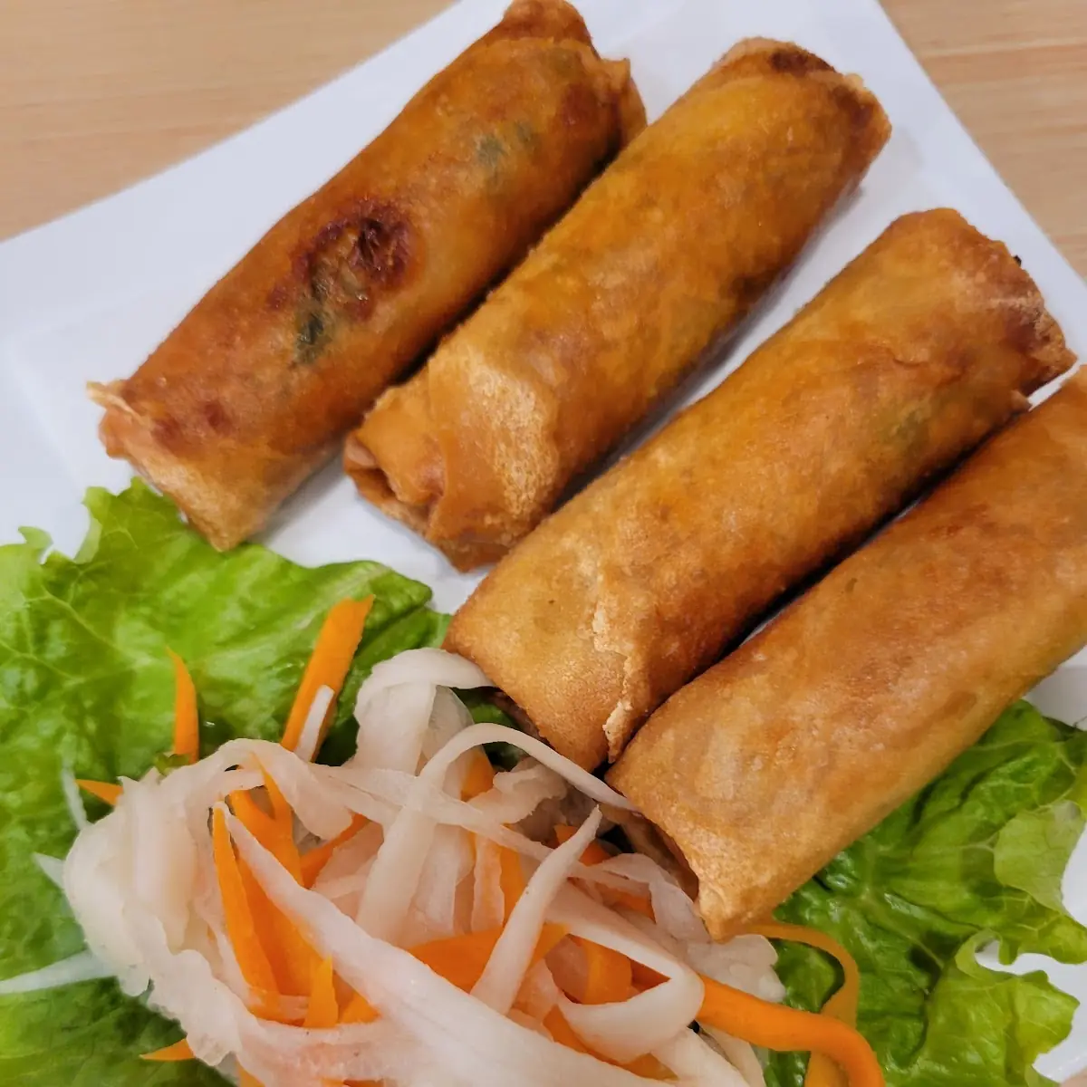 A3. Steamed Chicken & Shrimp Spring Rolls (2)