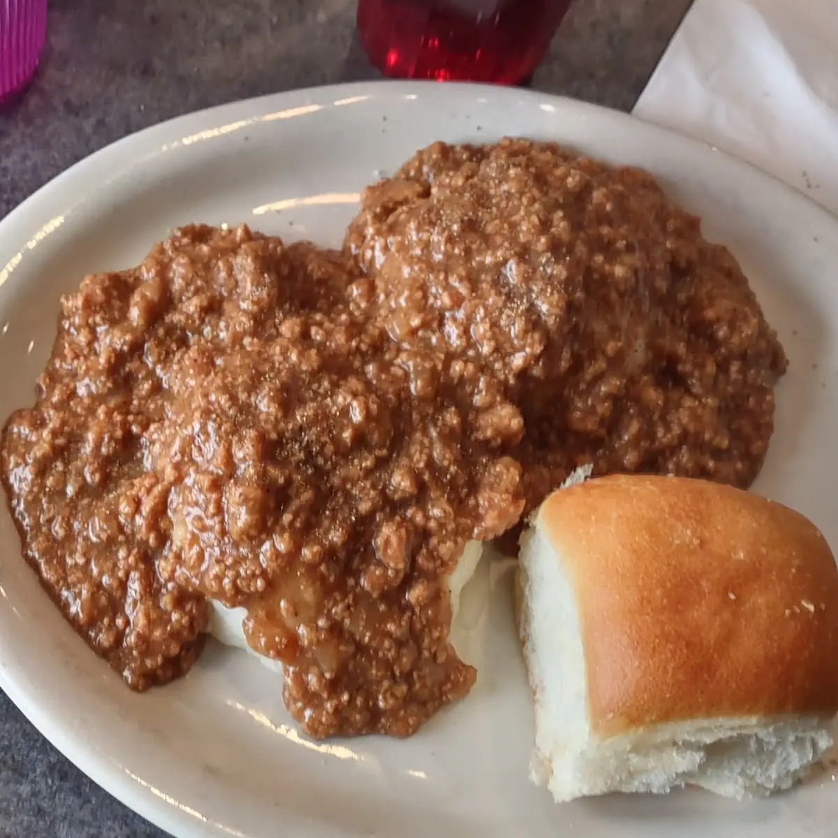 Special Hamburger over Mash Potatoes