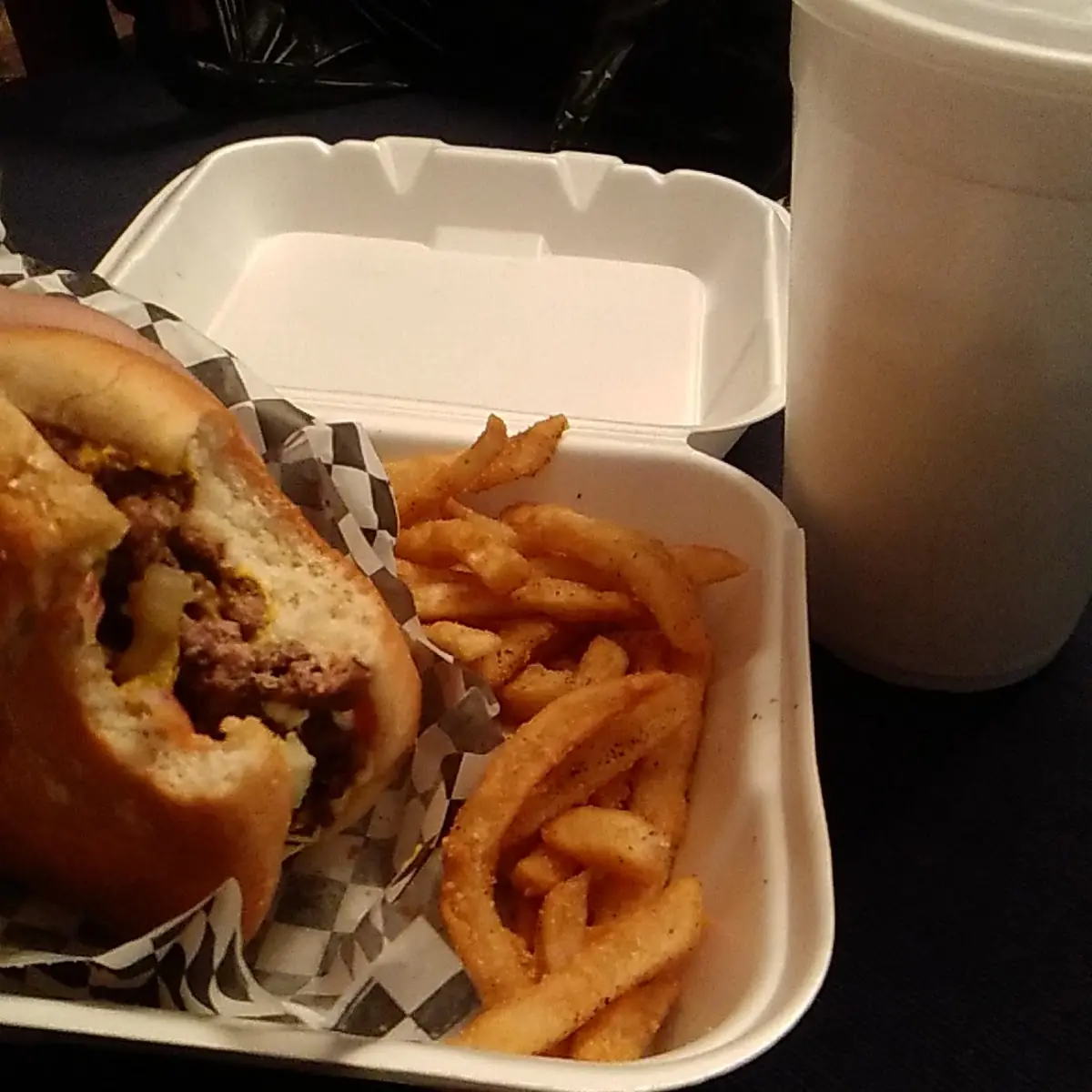 W Fries & Drink Philly Cheese Steak
