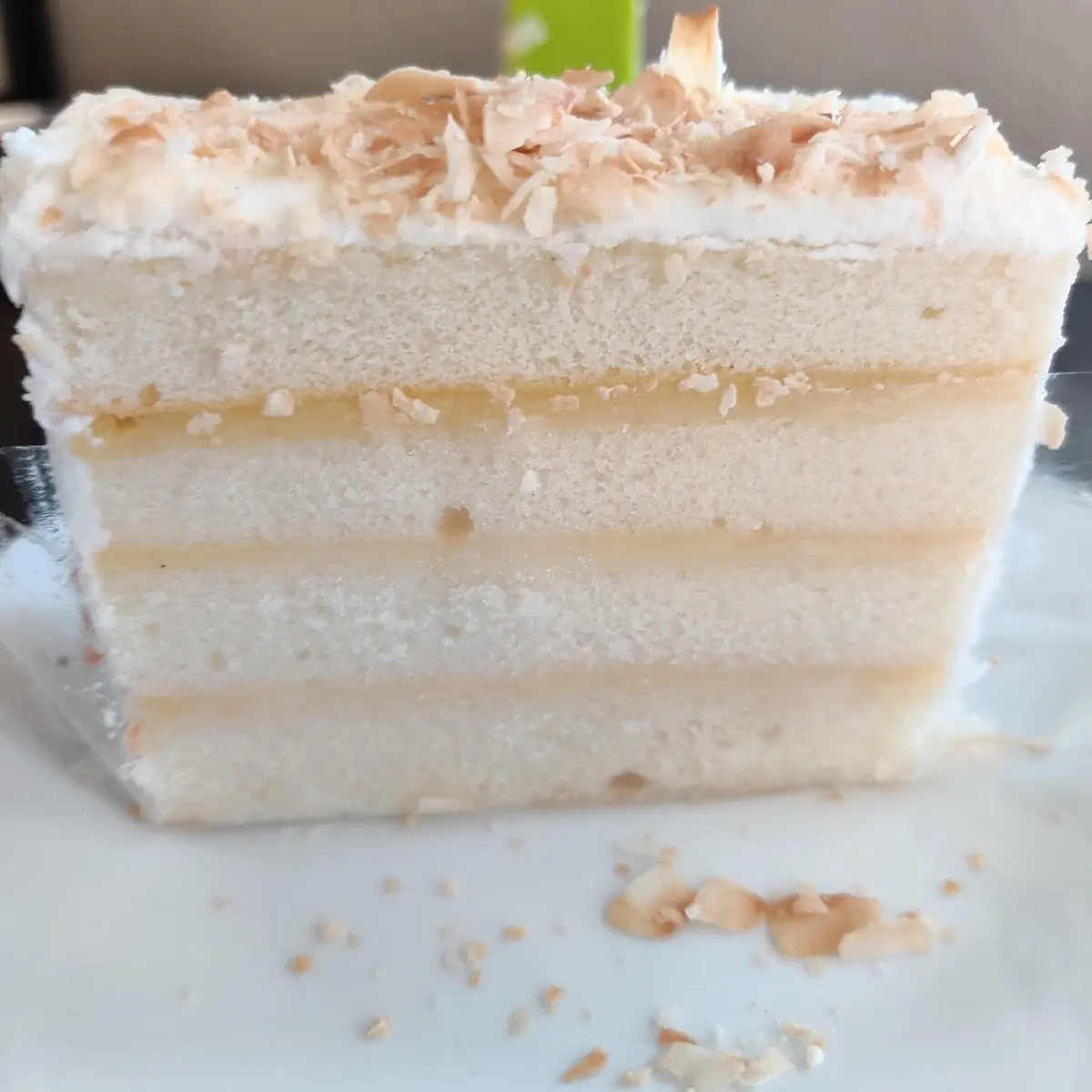Coconut Cream Cake Slice