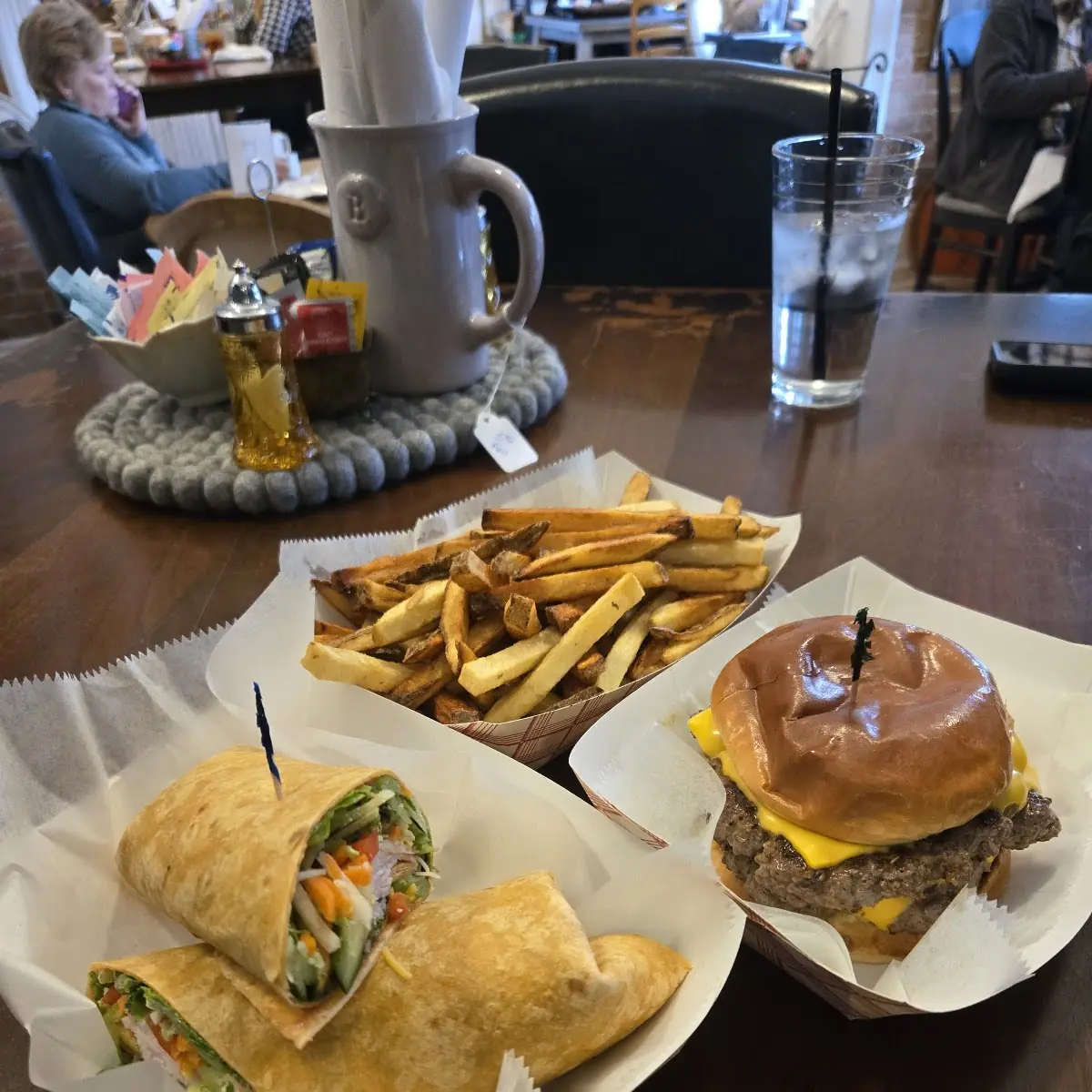 Turkey Wrap & Peggy Burger