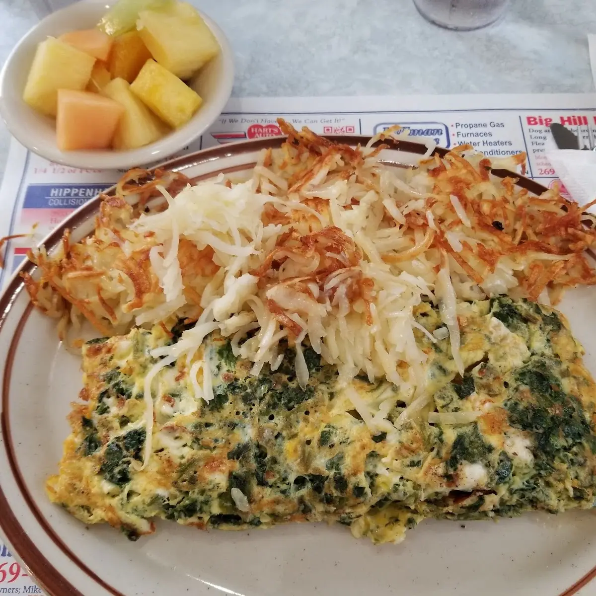 Spinach Feta Cheese Omelette