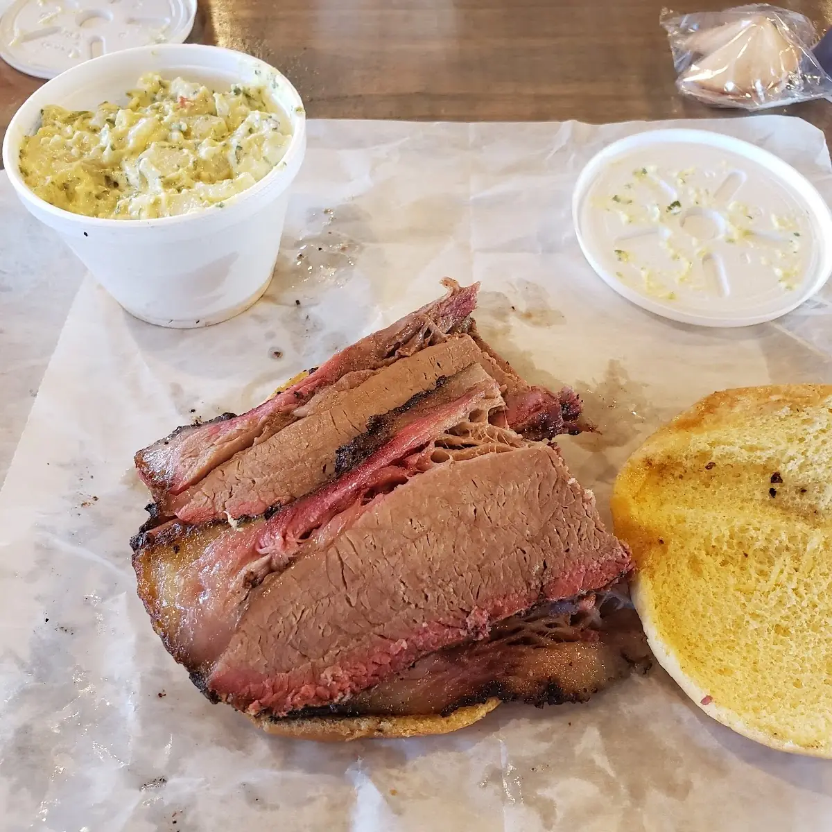 Sliced Brisket Sandwich