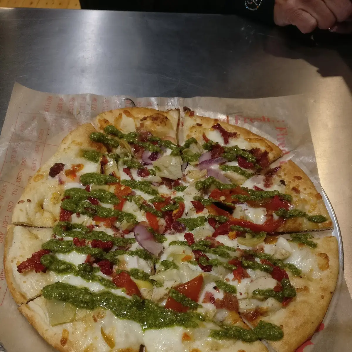 Chicken Pesto Pizza