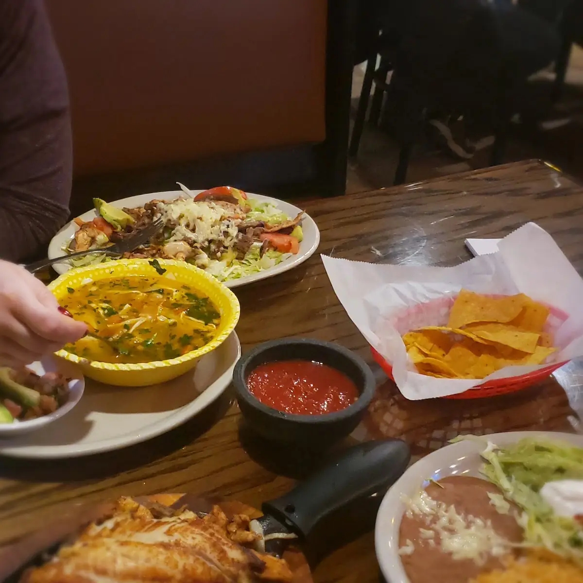 Chicken Tortilla Soup and El Dorado Salade