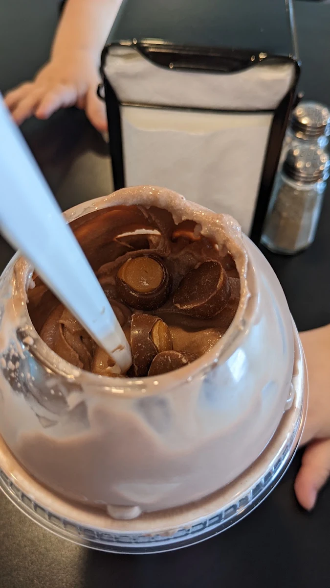 Buckeye Flurry in Chocolate Ice Cream