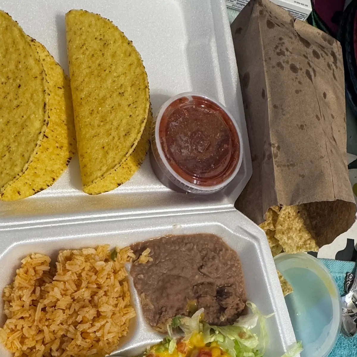 Child 3-Grill Cheese Taco Rice & Beans