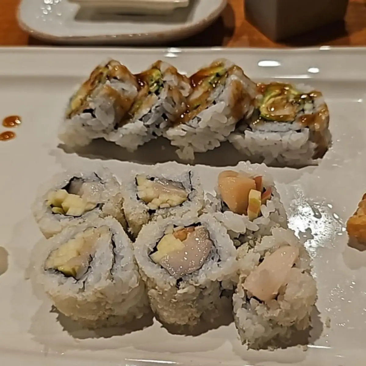 Tempura Shrimp Roll and Snow Roll