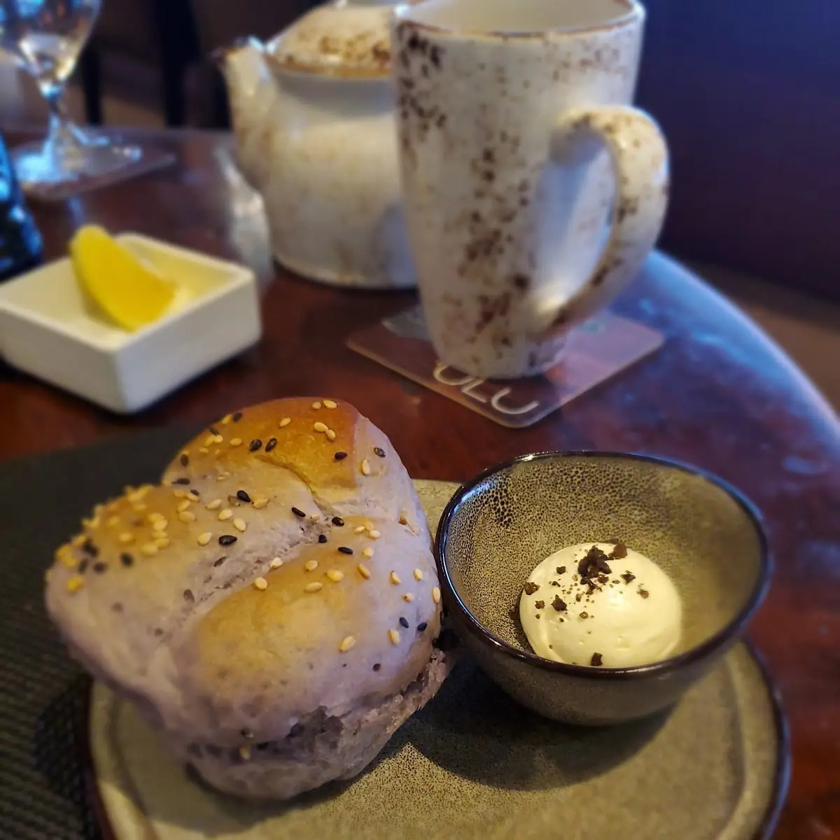 Ube Bread and Whipped Butter with Sea Salt